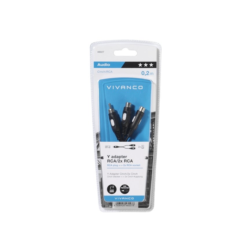 Vivanco 46027 audio splitter Black – 2