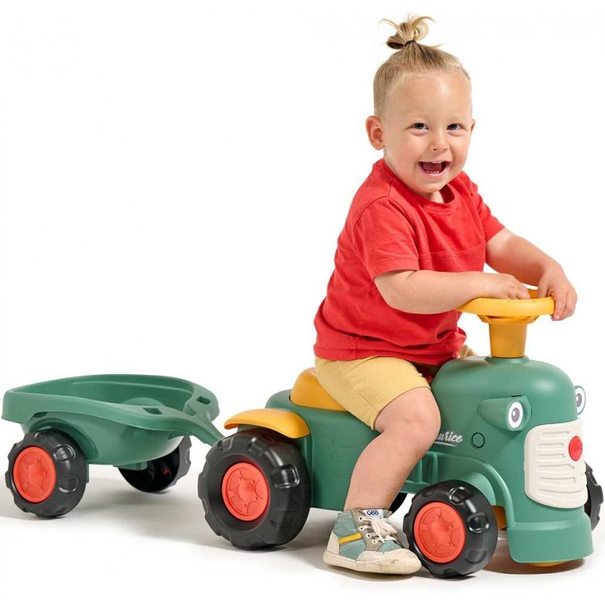 „Falk Baby Maurice Green Vintage“ traktorius su priekaba nuo 1 metų – 2