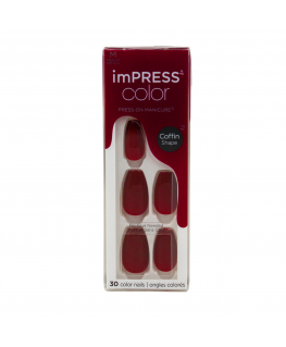 Kiss My Face ImPRESS Color Paralyzed Pink Nails 30 pcs