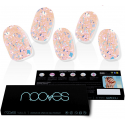 Nooves glue-on nails Peach Galettes Premium Luxe Metallic 20 pcs