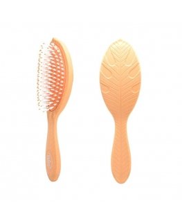 WET BRUSH WETBRUSH GO Žalias™ TREATMENT & SHINE plaukų šepetys su šerno šereliais ir natūraliais aliejais, oranžinis