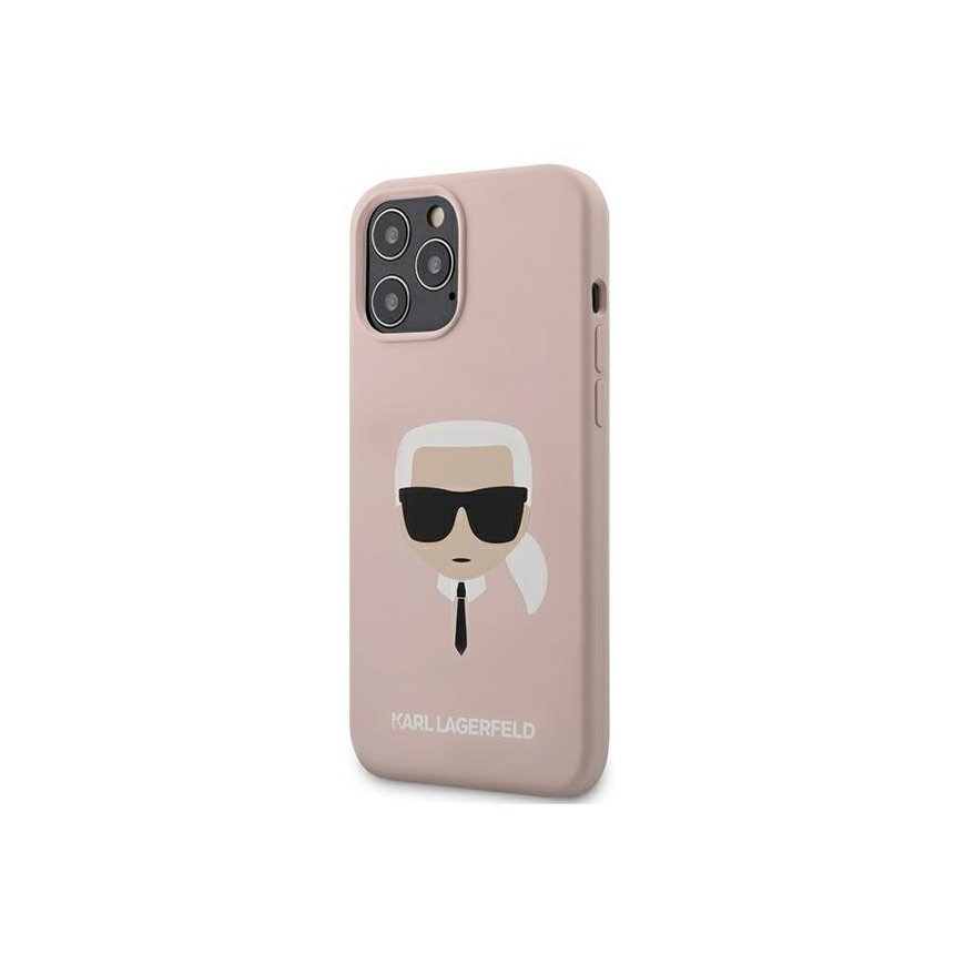 Karl Lagerfeld KLHCP13XSLKHLP iPhone 13 Pro Max 6,7" šviesiai rausva/light pink hardcase Silicone Karl`s Head – 2