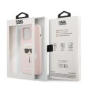 Karl Lagerfeld KLHCP13XSLKHLP iPhone 13 Pro Max 6.7" light pink/light pink hardcase Silicone Karl's Head