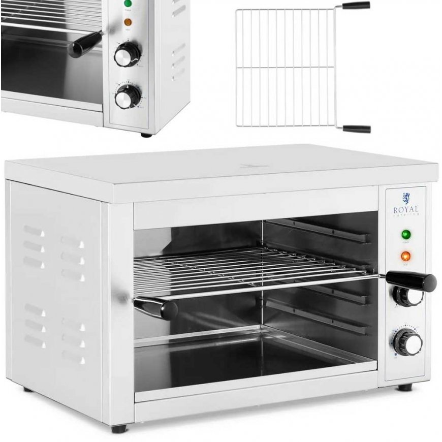 Skrudintuvas Royal Catering Keptuvas toster salamander do zapiekanek tostów 50-300 C 3000 W