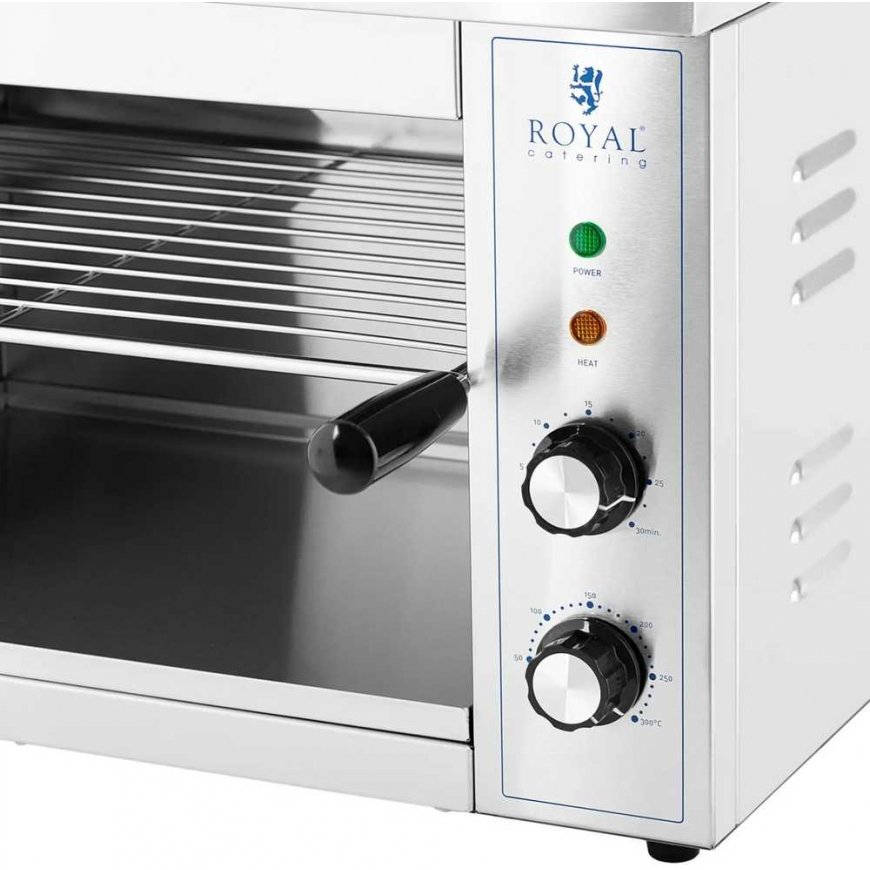 Skrudintuvas Royal Catering Keptuvas toster salamander do zapiekanek tostów 50-300 C 3000 W – 3