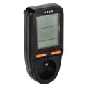 Orno Wattmeter, energy calculator with LCD screen, black