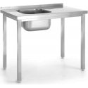 Single bowl left basin sink Budget Line STEEL 1000 x 600 x 850 cm - Hendi 816790 Single bowl left basin sink Budget Line STEEL 1000 x 600 x 850 cm - Hendi 816790
