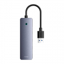 Hub 4in1 Baseus UltraJoy Lite 15cm USB-A to 4x USB 3.0 + USB-C 5V (pilkas) Hub 4in1 Baseus UltraJoy Lite 15cm USB-A to 4x USB 3.0 + USB-C 5V (pilkas)