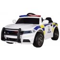 Lean Cars Dvivietis elektromobilis vaikams Policija, baltas Lean Cars Dvivietis elektromobilis vaikams Policija, baltas