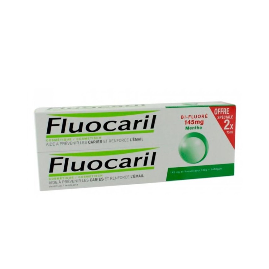 Fluocaril Bi-Fluoride Mint Paste 145mg 2x75ml