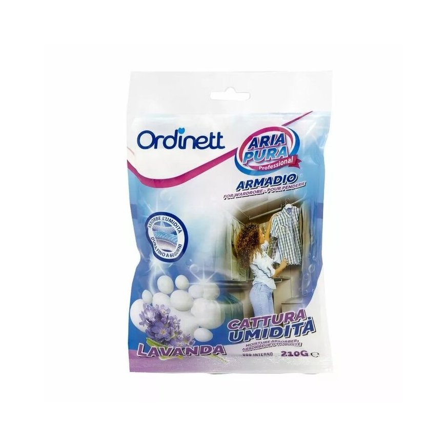 Moisture absorber for wardrobe crystal 210g lavender