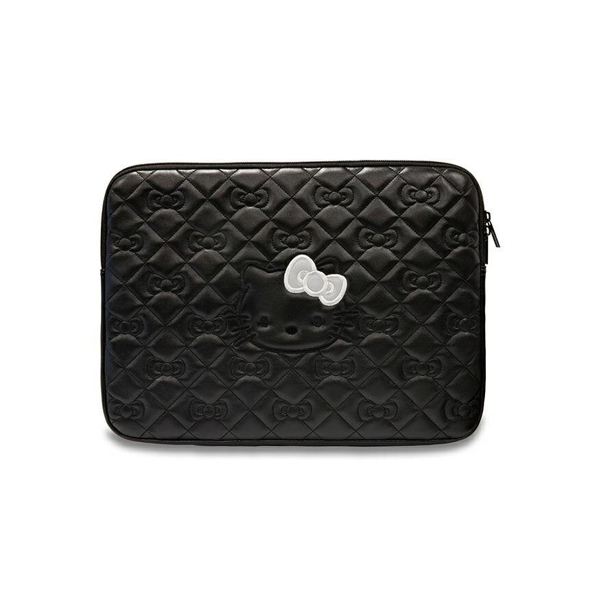 Hello Kitty Sleeve HKCSZPEKHBPK 14" czarny|black Zip PU Quilted