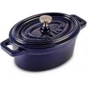 Zyle Oval enameled cast iron pot ZY02BLKI