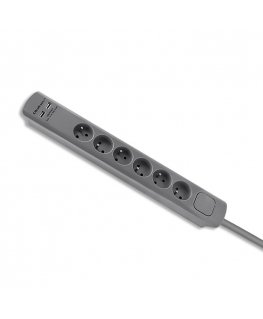 Qoltec 50283 liigpinge kaitsevahend Hall 6 vahelduvvoolu kontakt 230 V 1,8 m
