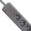 Qoltec 50283 ylijännitesuoja Harmaa 6 AC-pistorasia(a) 230 V 1,8 m Qoltec 50283 ylijännitesuoja Harmaa 6 AC-pistorasia(a) 230 V 1,8 m