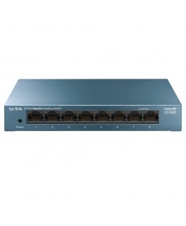 TP-Link LS108G Неуправляемый Gigabit Ethernet (10/100/1000) Синий