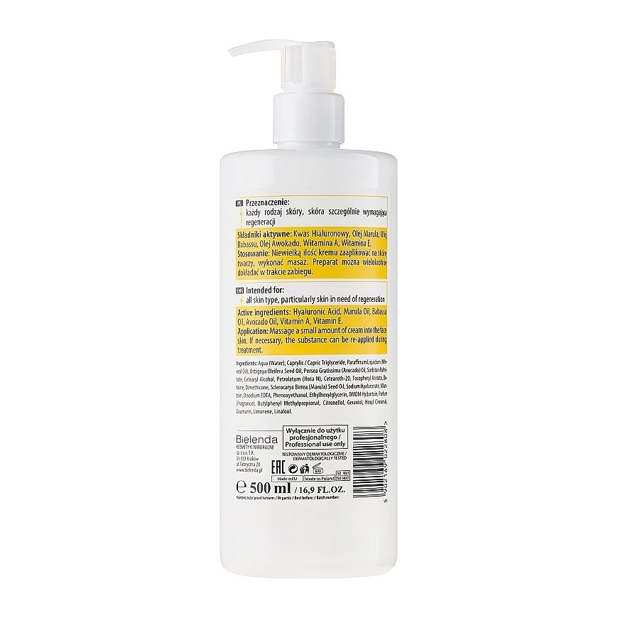 Bielenda Professional Face Program maitinamasis veido masažo kremas 500ml – 2