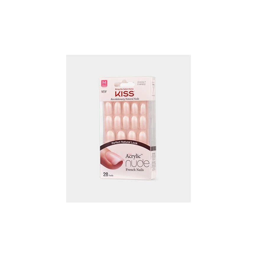 Kiss My Face Salon Acrylic French Nude Nails 64267 ( 28 pcs ) - Acrylic nails french manicure for a natural look – 2