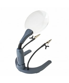 Carson HelpingHands magnifier 2x Grey, Transparent