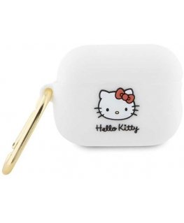 Hello Kitty Silicone 3D Kitty Head Case for AirPods Pro 2 (2022/2023) - White