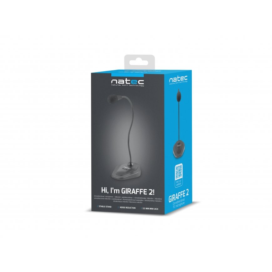 NATEC Giraffe 2 Black PC microphone – 5