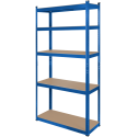Metal warehouse shelf 180x90x40 blue Rebel Metal warehouse shelf 180x90x40 blue Rebel