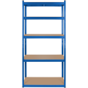 Metal warehouse shelf 180x90x40 blue Rebel Metal warehouse shelf 180x90x40 blue Rebel