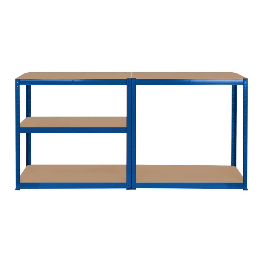 Metalinė sandėlio lentyna 180x90x40 mėlyna Rebel – 4