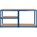 Metalinė sandėlio lentyna 180x90x40 mėlyna Rebel