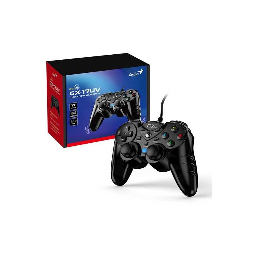 Genius Gamepad Genius GX Gaming GX-17UV, 17 buttons, USB/PS3, black – 2