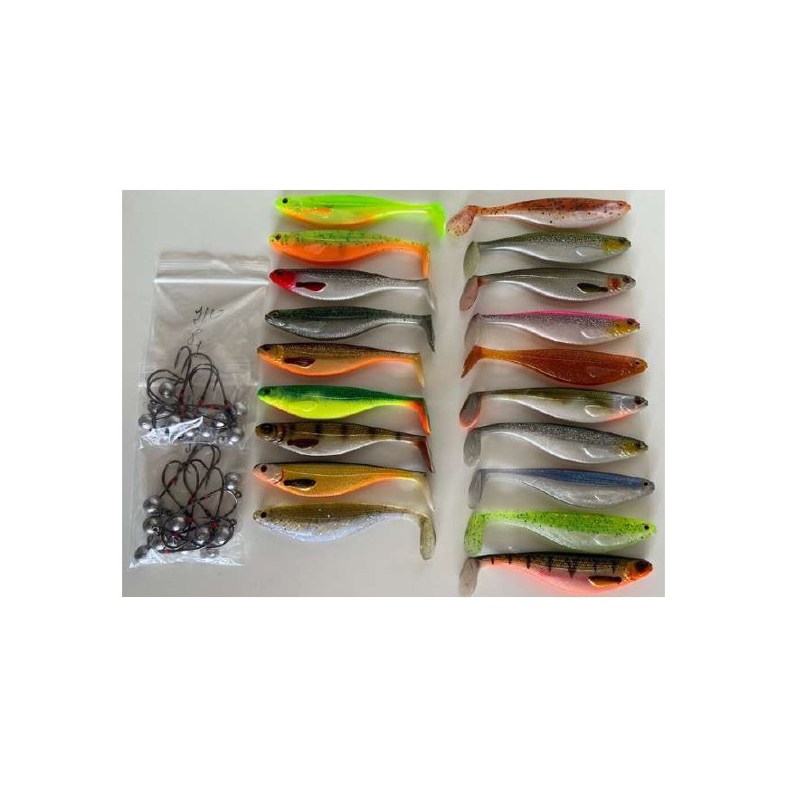 Detail Monochrome glass trophy on a marble base - PIKE FISHING