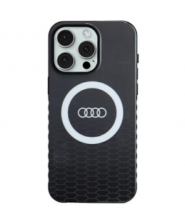 Case Audi IML Big Logo MagSafe Case iPhone 15 Pro Max 6.7" black/black hardcase AU-IMLMIP15PM-Q5/D2-BK