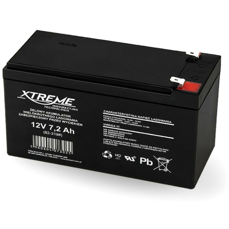 BLOW 82-319 XTREME Įkraunama baterija 12V 7,2Ah – 3