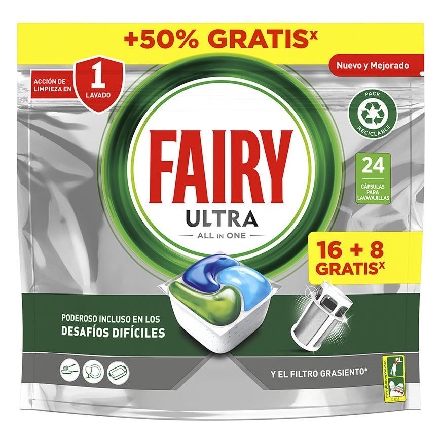 Dishwasher tablets Fairy All in 1 Platinum Fresh (24 pcs.) – 2