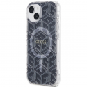 Dėklas Original faceplate case GUESS GUHMP15SHGCUSTGK for iPhone 15 (Compatible with Magsafe / IML GCUBE / juodas) Dėklas Original faceplate case GUESS GUHMP15SHGCUSTGK for iPhone 15 (Compatible with Magsafe / IML GCUBE / juodas)