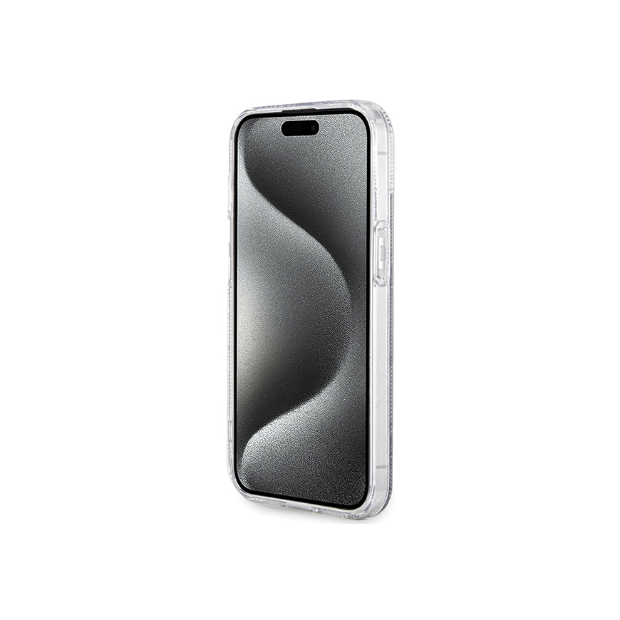 Case Original faceplate case GUESS GUHMP15SHGCUSTGK for iPhone 15 (Compatible with Magsafe / IML GCUBE / black) – 5