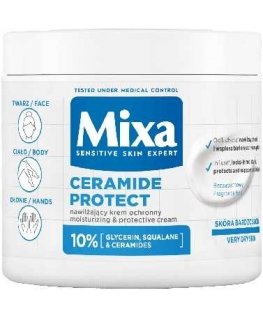 Mixa Ceramide Protect drėkinamasis apsauginis kremas veidui, rankoms ir kūnui 400ml
