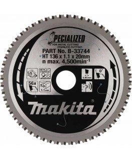 MAKITA CIRCULAR SAW 136x20x56z SPECIALIZED METAL/STAINLESS STEEL