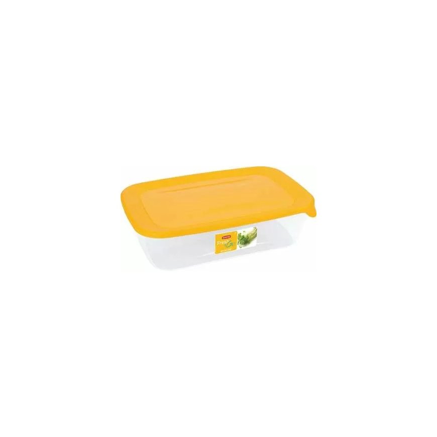 Food container rectangle 2L Fresh&Go yellow