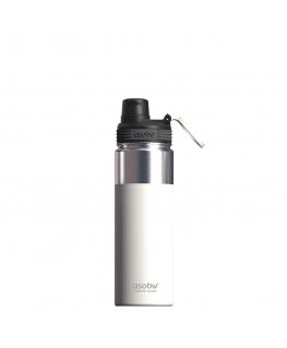Asobu Alpine Flask Pārgājieniem 530 ml Nerūsējošs tērauds Balts