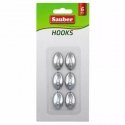 Hooks 6gb 1,5x2,5cm oval silver Hooks 6gb 1,5x2,5cm oval silver