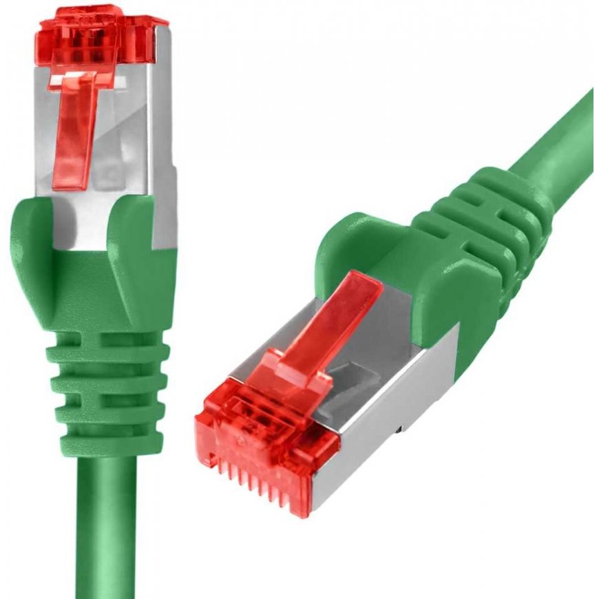 Spacetronik Cable RJ45 CAT 6 S/FTP AWG27 LSZH green 30m