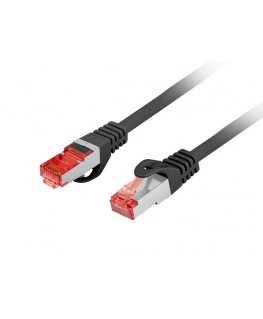 Lanberg PCF6-10CU-0025-BK сетевой кабель Черный 0,25 m Cat6 F/UTP (FTP)