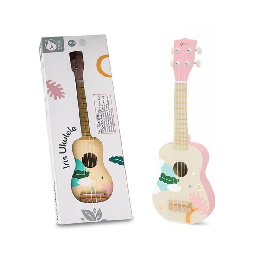 Wooden, children's ukulele CLASSIC WORLD, pink – 3