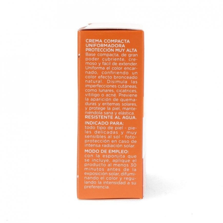 cream foundation with sun protection Rilastil Sun System Uniform Compact Cream Spf50+ shade 02 Dore 10g – 2
