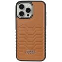 Case Audi Synthetic Leather MagSafe iPhone 14 Pro Max 6.7" brazowy/ruda hardcase AU-TPUPCMIP14PM-GT/D3-BN Case Audi Synthetic Leather MagSafe iPhone 14 Pro Max 6.7" brazowy/ruda hardcase AU-TPUPCMIP14PM-GT/D3-BN