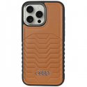Dėklas Audi Synthetic Leather MagSafe iPhone 14 Pro Max 6.7" brazowy/ruda hardcase AU-TPUPCMIP14PM-GT/D3-BN Dėklas Audi Synthetic Leather MagSafe iPhone 14 Pro Max 6.7" brazowy/ruda hardcase AU-TPUPCMIP14PM-GT/D3-BN