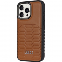 Case Audi Synthetic Leather MagSafe iPhone 14 Pro Max 6.7" brazowy/ruda hardcase AU-TPUPCMIP14PM-GT/D3-BN Case Audi Synthetic Leather MagSafe iPhone 14 Pro Max 6.7" brazowy/ruda hardcase AU-TPUPCMIP14PM-GT/D3-BN