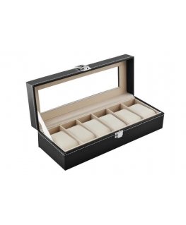 Iso Trade Jewelry box • 6 watches or jewelry • 6 compartments with removable inserts • inner lining with soft material • 30 x 11