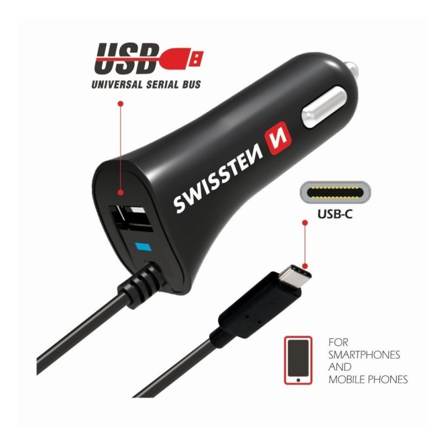 Swissten Premium Car charger 12 /